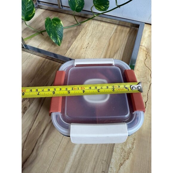 3-Piece Bento Lunch Box with Dividers and Sauce Container - Picture 3 of 6